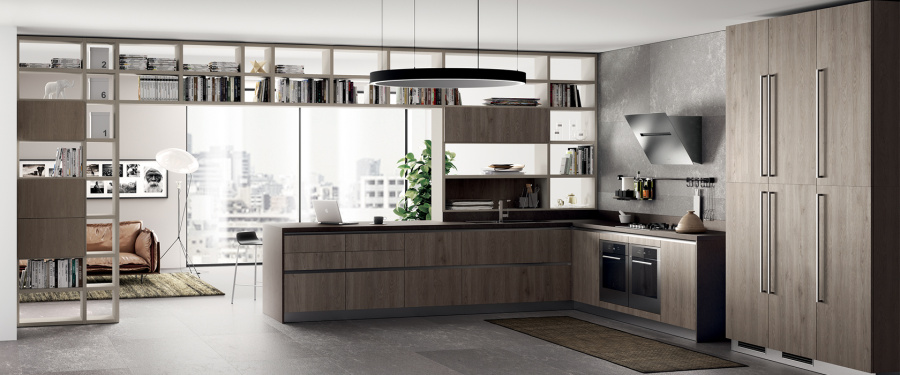 Фото Кухня Scavolini прямая с островом