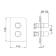 Фото Смеситель для ванны Cisal Cubic CU0BT03040 черный матовый