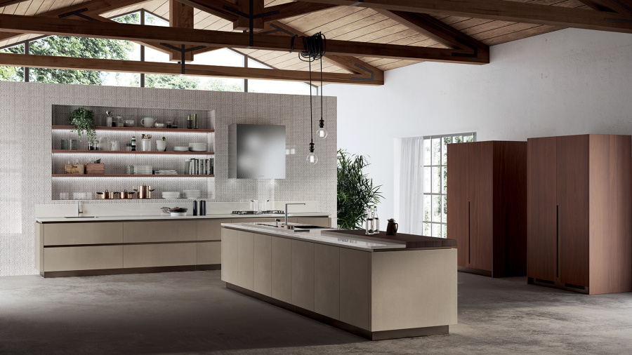 Фото Кухня Scavolini прямая с островом