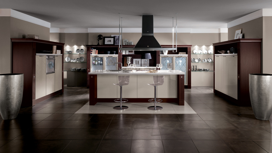 Фото Кухня Scavolini Baccarat прямая с островом