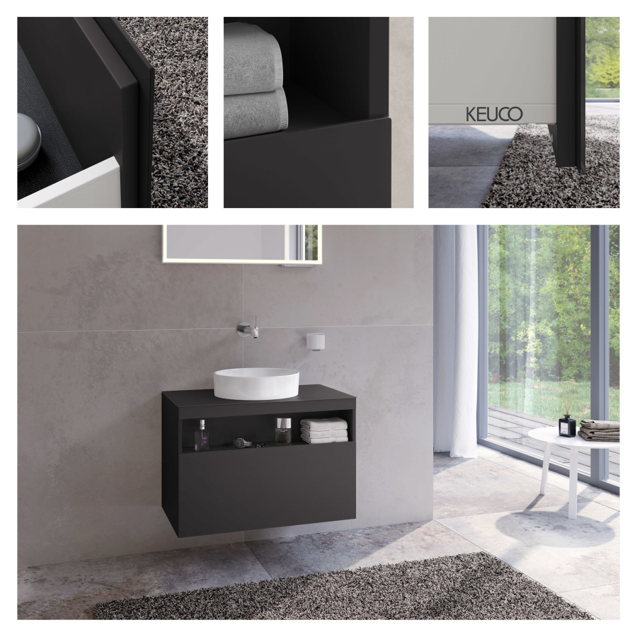 Фото Тумба под раковину Keuco Stageline 80 32863970000 вулканит матовый