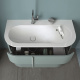 Фото Тумба с раковиной Burgbad Lavo 2.0 102 SFZT102/LG0226 F5046C0001*1 левая голубой лед матовый