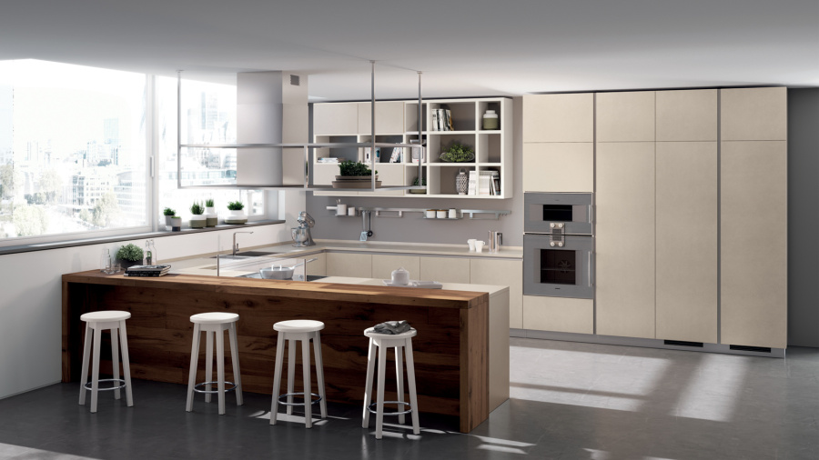 Фото Кухня Scavolini прямая с островом