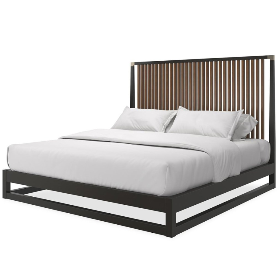 Фото Кровать Pinstripe Slatted Dark (US King Size)