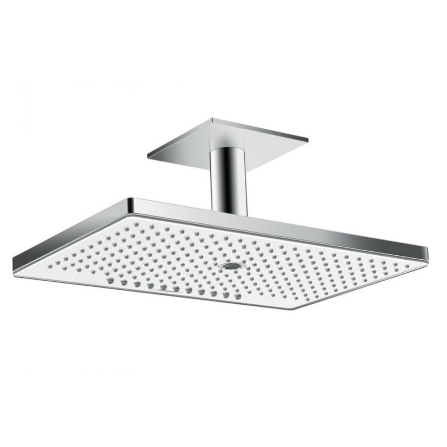 Фото Верхний душ встраиваемый hansgrohe Rainmaker Select 460 3jet EcoSmart 24016400 белый/хром