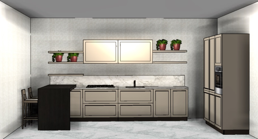 Фото Кухня Scavolini Carattere прямая 360 см