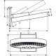 Фото Верхний душ hansgrohe Rainfinity 360 3jet, 26234990 полированное золото