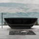 Фото Прозрачная ванна Abber Kristall 180x85 AT9702Onyx черная