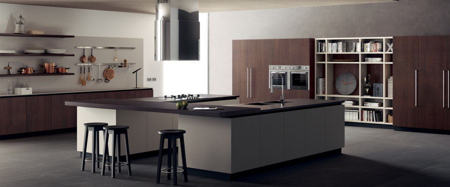 Фото Кухня Scavolini прямая с островом
