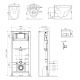 Фото Комплект инсталляция с унитазом и клавишей AM.PM Spirit 2.0 IS48001.701700 белый