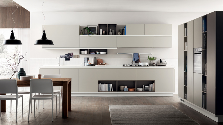 Фото Кухня Scavolini Foodshelf прямая 423 см
