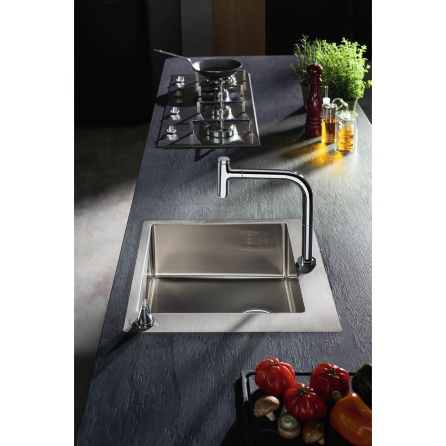 Фото Кухонная комбинация hansgrohe C71-F450-06 43201800 сталь