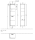 Фото Шкаф-пенал Villeroy&Boch Collaro C036LDDH (петли справа), LED подсветка Glossy White