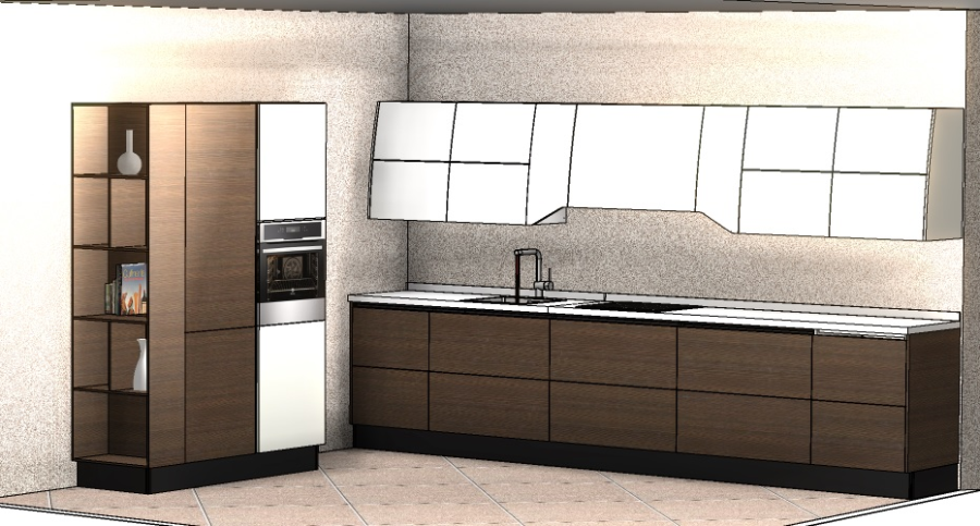 Фото Кухня Scavolini Flux Swing прямая 393 см