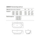 Фото Отдельностоящая ванна Dea Design Shadow 140х70х52 DD8619 1400 R3 emerald