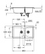 Фото Кухонная мойка Grohe K700 31658AT0 серый гранит
