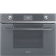 Фото Комбинированный духовой шкаф с функцией СВЧ Smeg SF4102MCS