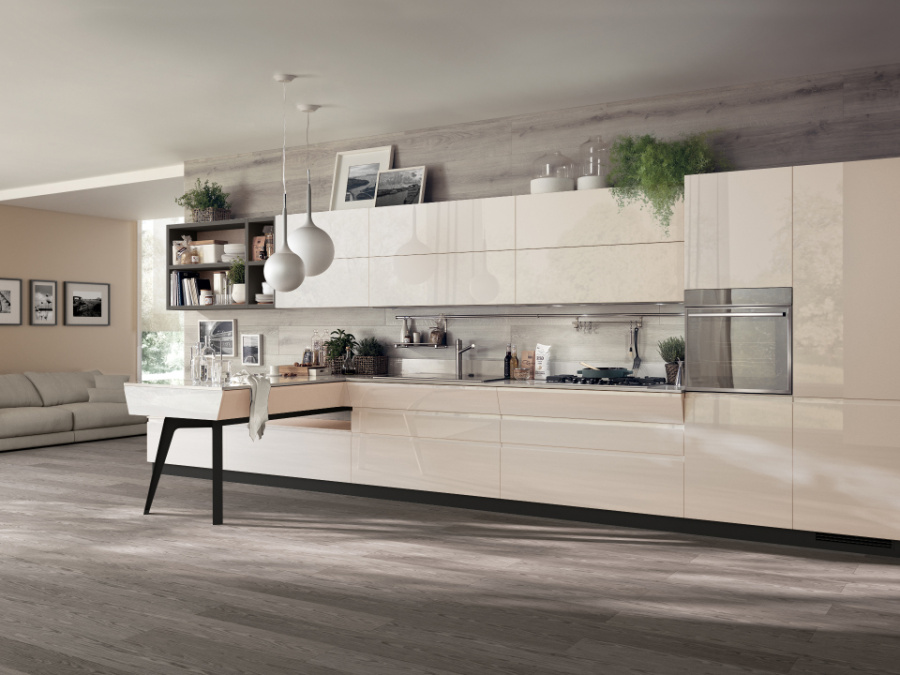 Фото Кухня Scavolini Motus прямая 405 см