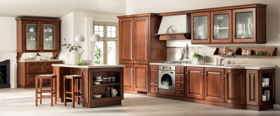 Фото Кухня Scavolini Madelein прямая с островом